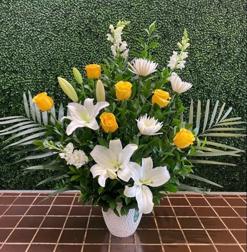 Symphonie en blanc et jaune